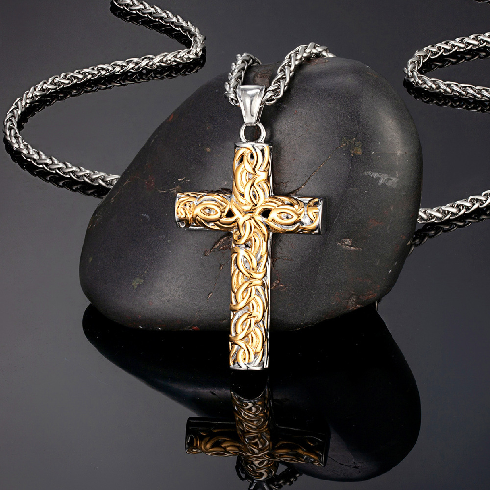 Two-tone stainless steel necklace