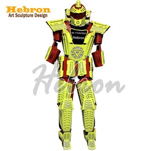 Ballsaal blinkende Roboter LED Kostüm Licht passt Programmierung Controller setzt Helm Halloween Cosplay Nachtclub Kleidung - Product Image 4