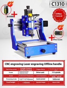 TEBAK JY-06 portatile Mini CNC Full Metal Frame Desktop legno 3 assi 1310 Router di programmazione e incisione Laser macchina da taglio - Product Image 6