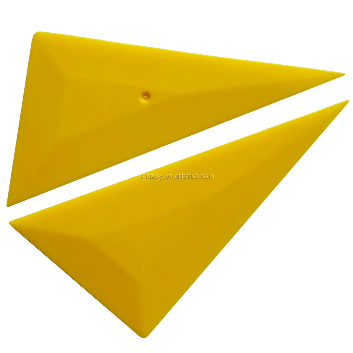 Professional Window Tint Tool Yellow Triangle Corner Squeegee Car Clean Vinyl Film Wrap Tools Scraper