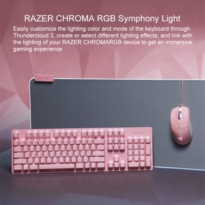 Razer Huntsman Tournament RGB Lighting Wired Gaming Mechanical <strong>Keyboard</strong>, Linear Optical Axis (Pink)