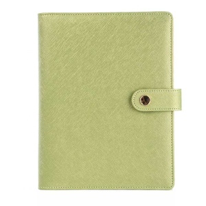 Kunden spezifisches nachfüll bares Leder-Notizbuch Schönes Loseblatt-Budget-Binder-Cover A5 Journal Luxus-Büro tagebuch mit Magnet verschluss