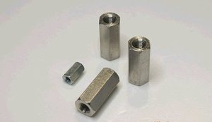 Hexagonal long nut Nickel Plated <strong>M3</strong> M4 M5 M6 M8 M10 M12 M14 M16 M20 Hex Stainless Steel <strong>Coupling</strong> Nuts - Product Image 2