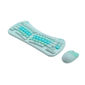 Venta directa de fábrica 2,4G Mini teclado inalámbrico y combinación de ratón conjunto computadora Oficina DIY teclado y ratón para Apple Mac