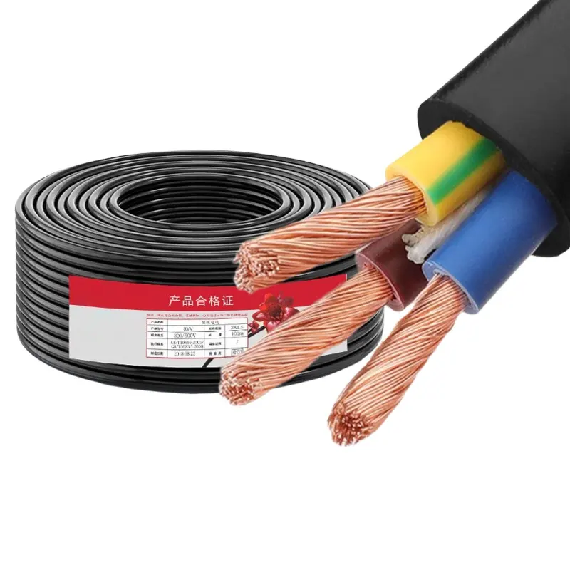 Горячая распродажа, 2,5 мм медный изолированный Электрический провод, Круглый тканевый Плетеный гибкий электрический кабель, сплошной провод