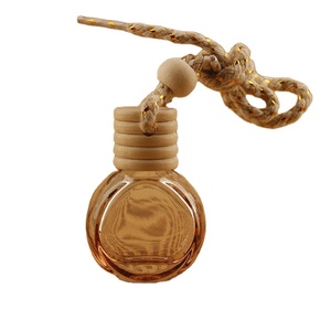 Hình Elip 10ml Gradient màu xanh hồng Vàng thủy tinh xe khuếch tán chai với dây rỗng nhỏ Nước hoa xe hơi treo bao bì - Product Image 5