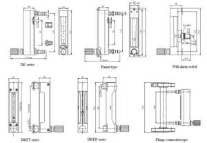 0.3-3L/min 16 ~ 160lpm LZB -10高流量玻璃转子流量计，用于带控制阀的水空气气体液体 - Product Image 6