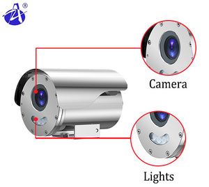 ZUOAN ATEX IP66 IP68 IP69高温防爆防食4MP4x光学ズームカメラ (ライト付き) - Product Image 3