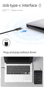 Laptop External Wired <strong>USB</strong> Type-C <strong>Numeric</strong> <strong>Keyboard</strong> 23 Key Universal <strong>Mini</strong> Password <strong>Keyboard</strong> No Switching Mute <strong>Keyboard</strong> - Product Image 5