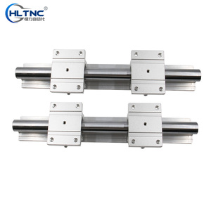HLTNC Alta Calidad alta precisión SBR16 100-6000MM SBR16 riel lineal + 2 uds bloque SBR16UU para CNC - Product Image 3