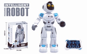 Fern gesteuertes Roboters pielzeug für Kinder, programmier bare RC-Smart-Roboter mit Musik demo und LED-Ausdrucks funktion - Product Image 6