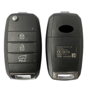 CN051185 CEED 2018 için OEM araç tuşları 3 düğme 433mhz Flip anahtar Fob FCC ID DD3TX1302 JD 4D + 60 çip parça numarası 95430-A2100 - Product Image 1