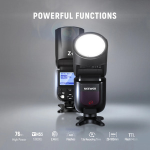 Neewer 2.4G TTL หัวแฟลช SPEEDLITE ฟังก์ชั่นระยะไกลโคมไฟแบบจำลองปรับได้ canon/sony.nikon 2600mAh แฟลชพลังงานแบตเตอรี่ - Product Image 4