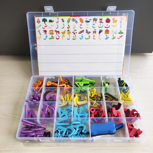 Arabo 190 pz EVA decorativo imparare alfabeto magnetico in schiuma lettere magnetiche ABC lettere magnetiche montessori blocco adesivo lettera