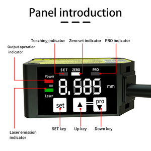 FUWEI FSD22 Sensor de Desplazamiento láser analógico de conmutación de tipo de pantalla digital de alta precisión - Product Image 3