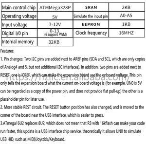 For-<strong>arduino</strong> official design version <strong>UNO</strong>-R3 control development board ATmega328P MCU module