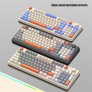迅狐K82 94键游戏有线键盘混色背光USB键盘带支架 - Product Image 2