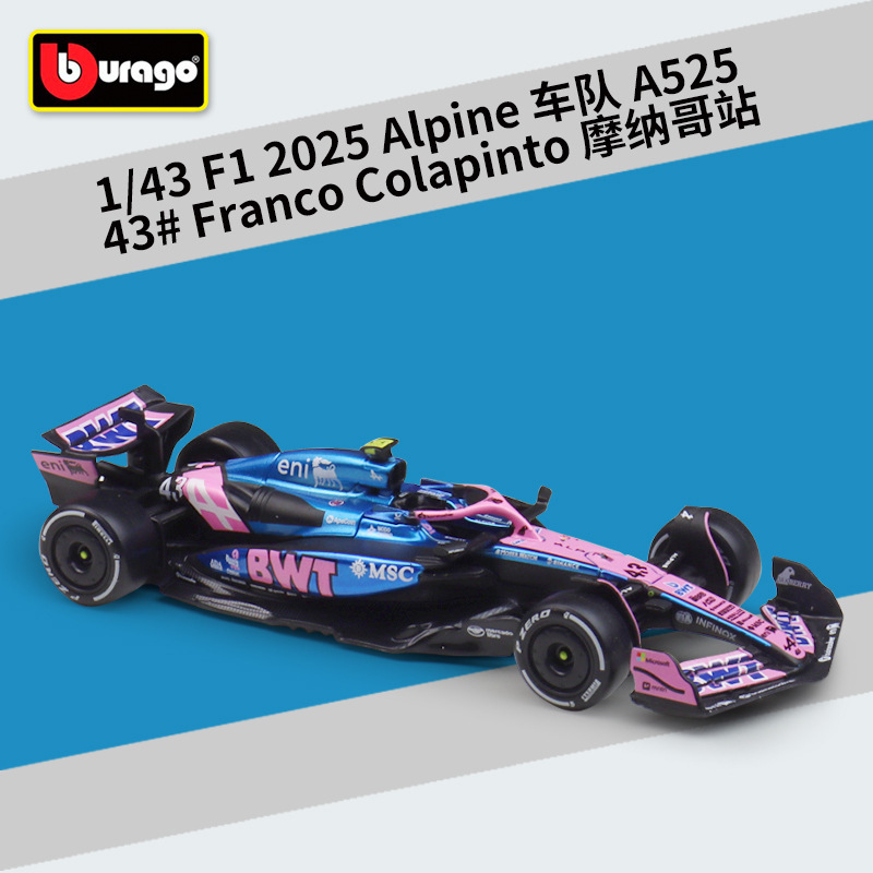 2025 equipo alpino a525 43 franco colapinto estación monaco