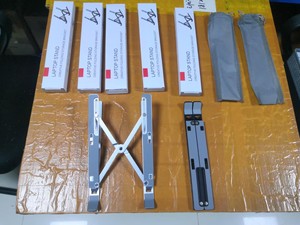 Soporte de plástico de aluminio ajustable para ordenador portátil, elevador de ordenador con diseño de disipación de calor, soporte para portátil, mesa plegable de escritorio para ordenador - Product Image 6