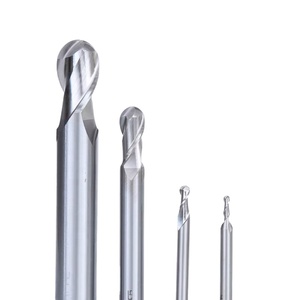 CNC機械加工工具HSSボールノーズエンドミル2/4フルート、ストレートシャンク半径0.5〜6.5フライス - Product Image 1