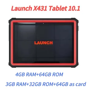 Tablet Red 10.1 4GB RAM 64GB Speicher Android Bluetooth für den Start der X431-und OBD2-Diagnosesoftware Auto Diagnostic Tool - Product Image 2