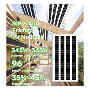 365W trong suốt bảng điều khiển năng lượng mặt trời bipv phim ốp kính không khung cho cửa sổ mái nhà kính - Product Image 6