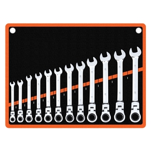 8-19mm 8/<strong>12</strong>/17 Flexible Adjustable Repair Tools Combination Spanner <strong>Keys</strong> Wrench Set for Quick Open-end Wheel Board - Product Image 1