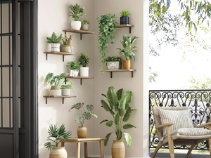 Hot Bán Gỗ Kệ Nổi Cho Nhà Bếp Phòng Tắm & Phòng Khách-Ba Lớp Có Thể Điều Chỉnh Hiện Đại Tường Lưu Trữ - Product Image 5