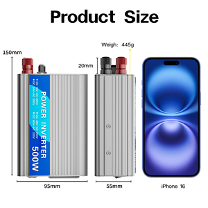 Multi-Voltage DC <strong>Input</strong> 12V/24V/48V/60V to 220V 50Hz 60HZ 500W Modified Sine Wave Power <strong>Inverter</strong> with External Fuse - Product Image 2