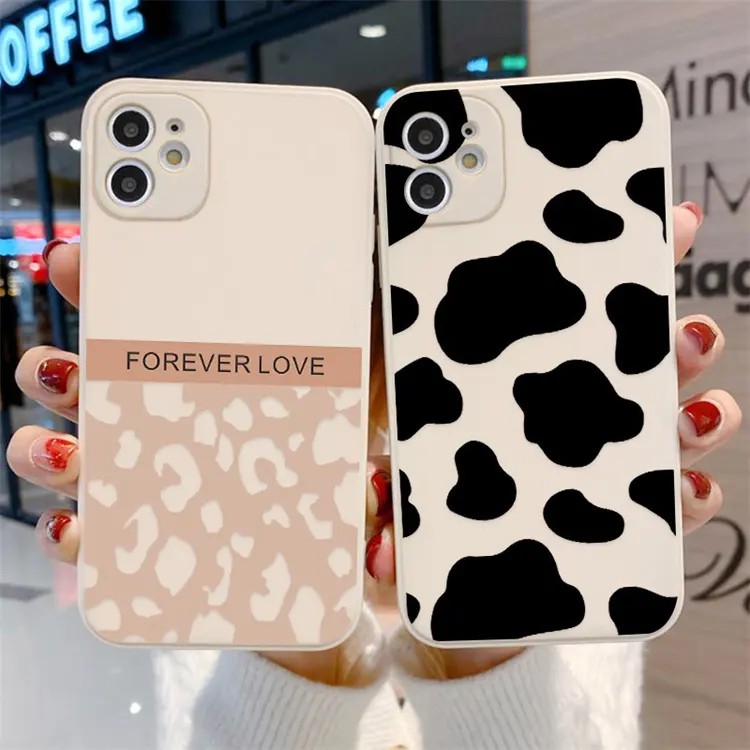 Good Spliced Leopard Print Fashion Niche Skin Feeling Soft Silicone Back Mobile Phone Case for iPhone 7 8 11 12 13 14 Pro X XR