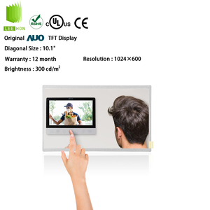 AUO 10.1英寸1024x600液晶显示屏周围IPS智能门接入液晶显示屏10.1英寸液晶模块，无电容触摸 - Product Image 1