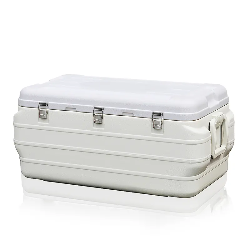 Enfriador de hielo de espuma sintética para acampada, caja de plástico de 170L para alimentos, frutas, bebidas, verduras, pescado, transporte médico, gran oferta