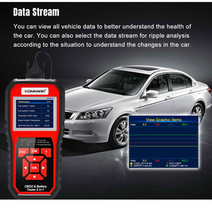 Automotive Tools <strong>Multi</strong> Vehicle Car <strong>Scanner</strong> Diagnostic Tool KONNWEI KW870 OBD2 <strong>Scanner</strong> and Battery Tester