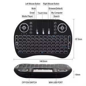 RGB Backlit I8 Air <strong>Mouse</strong> 2.4G Mini Wireless <strong>Keyboard</strong> Touchpad Remote <strong>Control</strong> for Android TV BOX Set-top Box - Product Image 6