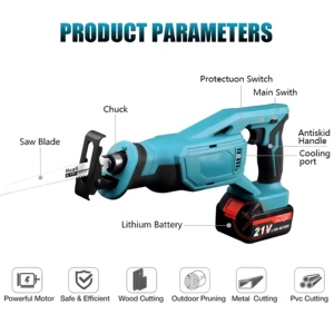 Çok fonksiyonlu kesme bıçakları el günlüğü testereleri Li-ion güç Saber pistonlu testere gördüm - Product Image 5