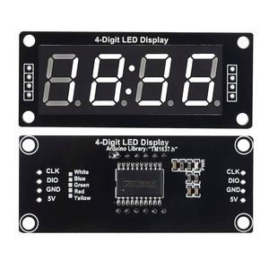 TM1637 0.56 pollici Display a LED tubo digitale decimale 7 segmento 4 cifre orologio doppio punto modulo Driver seriale scheda 5 colori - Product Image 2