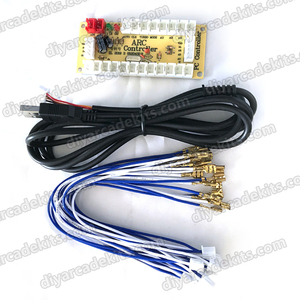 1 jugador Arcade DIY kit controlador USB codificador para PC Juego 6 botones para piezas de joystick Arcade