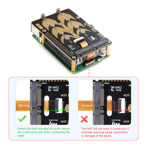 PCIe To 2-Ch M.2 Adapter für Raspberry Pi 5 Kompatibel mit 2280/2260/2242/2230 NVMe Protocol M.2 SSD NVMe HAT Raspberry Pi - Product Image 6