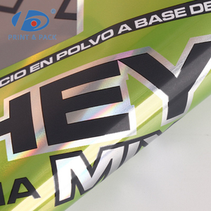 Custom PET Holographic Plastic <strong>Shrink</strong> Film Heat <strong>Shrink</strong> <strong>Wrap</strong> Sleeve <strong>Label</strong> for Protein Powder <strong>Bottle</strong>