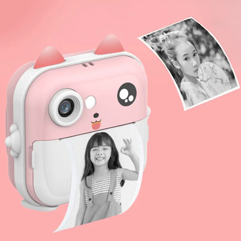 Cámara Digital Selfie de impresión instantánea para niños con videos de 1080P, cámara de viaje portátil para niños pequeños, juguete para niños de 4, 5, 6, 7 y 8 años