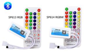 SP613E SP614E синий зуб RGB RGBW полоска контроллер SPI 5V 12V 24V светодиодное приложение и музыка Встроенный микрофон мини ИК пульт дистанционного управления - Product Image 6