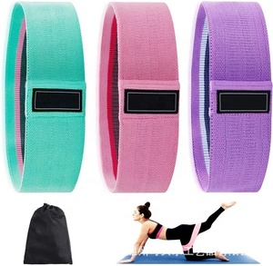 Gimnasio elástico fitness banda logotipo personalizado antideslizante cadera resistencia banda conjunto ejercicio mini bandas de bucle - Product Image 3