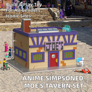 Simpson lấy cảm hứng moc Modular Moe của tavern mô hình anime Xây dựng đồ chơi nhựa DIY đường phố xem xây dựng khối gạch cho trẻ em - Product Image 2