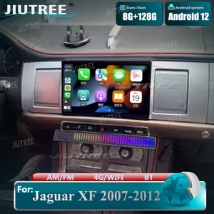 Araba radyo Tesla tarzı 128G Android 12 için Jaguar XF 2007-2012 multimedya Stereo Video oynatıcı GPS Navi kafa ünitesi kablosuz Carplay - Product Image 2