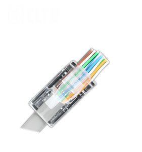 CAT5 UTP Ethernet สายเคเบิลเครือข่าย Modular EZ LAN แจ็ค8P8C ผ่านปลั๊ก RJ45ตัวเชื่อมต่อ - Product Image 5