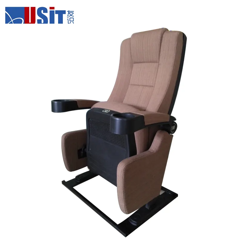 Asiento de cine USIT SEATING, asiento tapizado de cuero, tumbona trasera, silla de cine, sillón para cine