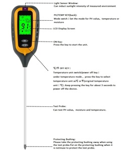 9V Battery <strong>4</strong> <strong>in</strong> <strong>1</strong> Soil Meter Soil Npk Tester - Product Image 4