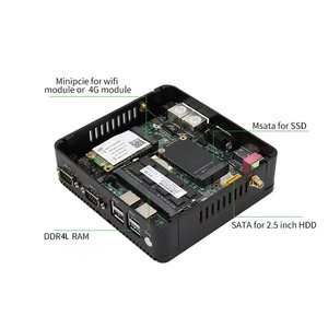 J4125 Mini-PC 4GB RAM 32GB SSD Linux Ubuntu SIM-Steckplatz 4G LTE-Modul UEFI-Boot Auto Power On für Mini-PC j4125 - Product Image 4
