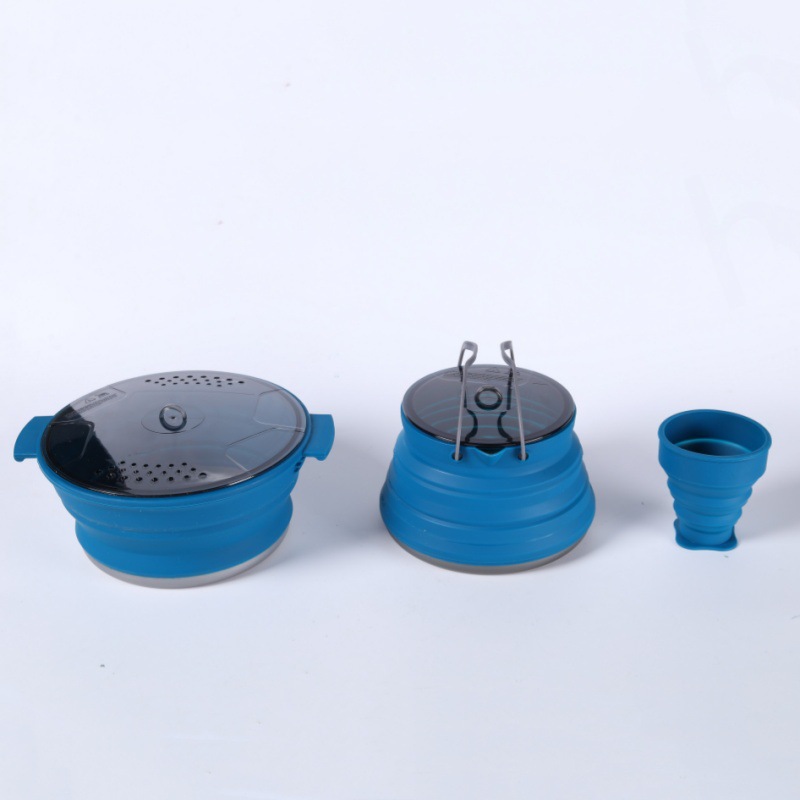 Blue-cup kettle pot set of 3