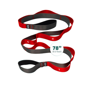 Correa de estiramiento MEET con bucles Banda elástica no elástica para fisioterapia, correa de yoga para ejercicio y flexibilidad - Product Image 1